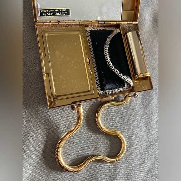 Incredible Vintage Mother Of Pearl Evening Bag-Never Been Used!! NWOT!! - Picture 15 of 16